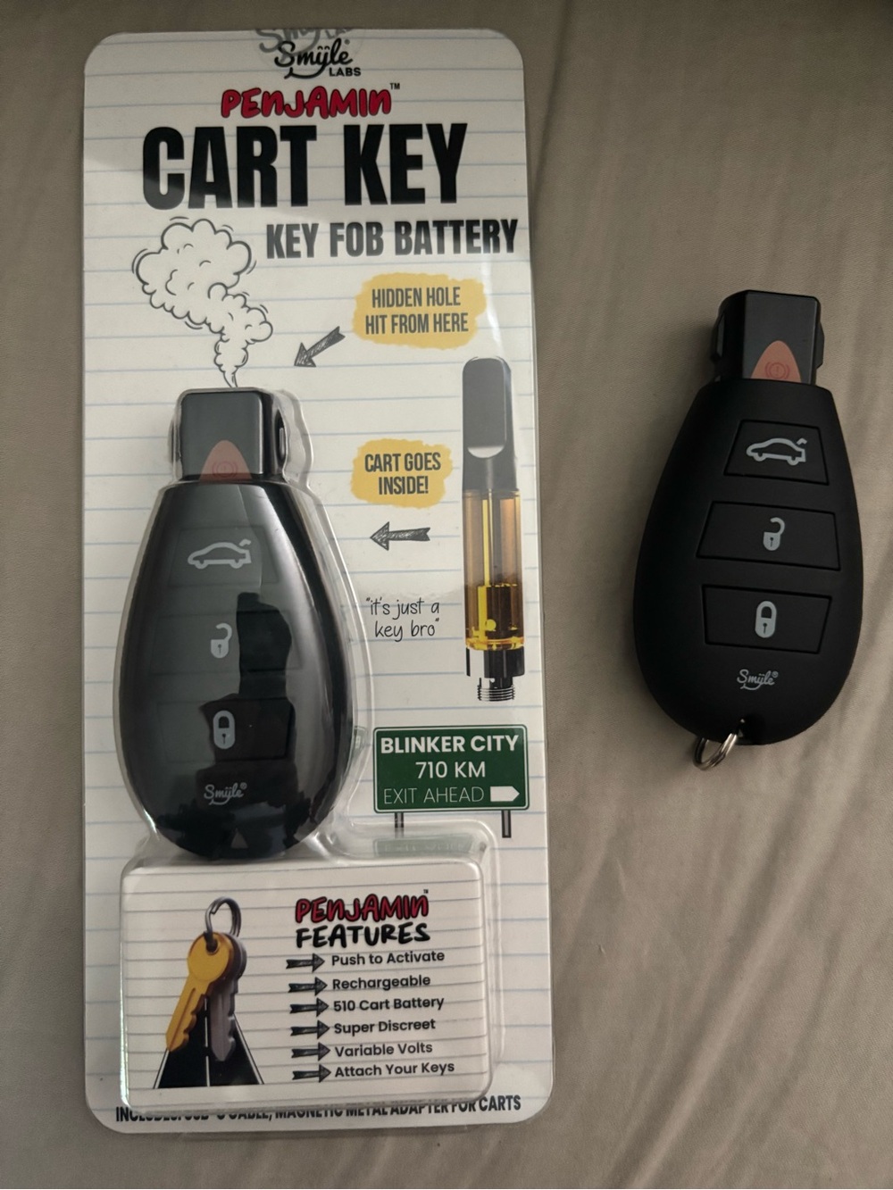 Penjamin Cart Key Key Fob Battery - Black